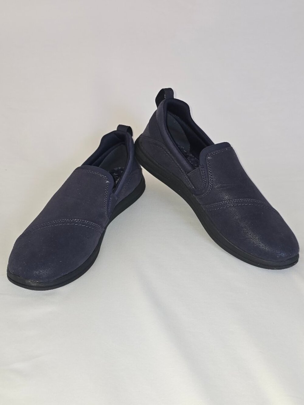 Cloudsteppers by Clarks Navy Blue Slip-On Casual Shoes Size 9